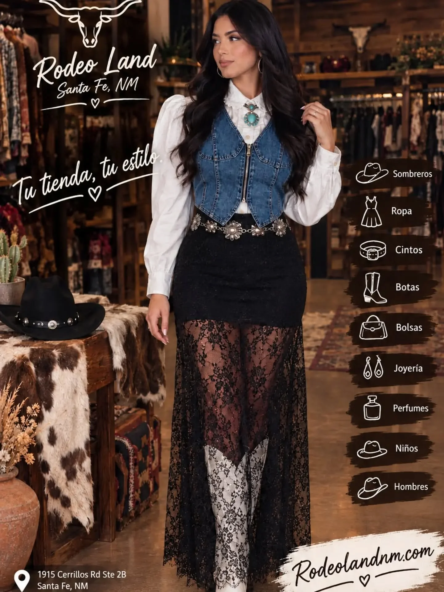 Fall looks are calling 🤎🍂
Faldas, blusas, cintos y botas para armar el outfit perfecto esta temporada. ✨

Tu tienda, tu estilo 🤠
📍 Rodeo Land
🌐 rodeolandnm.com