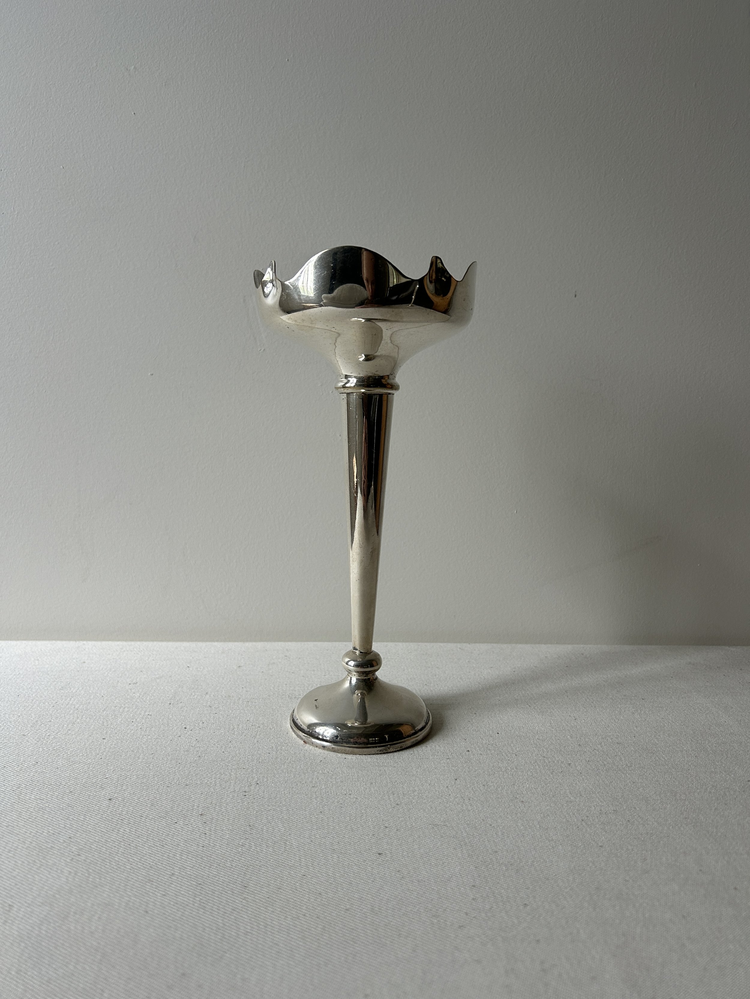 Art Deco Silver Bud Vase