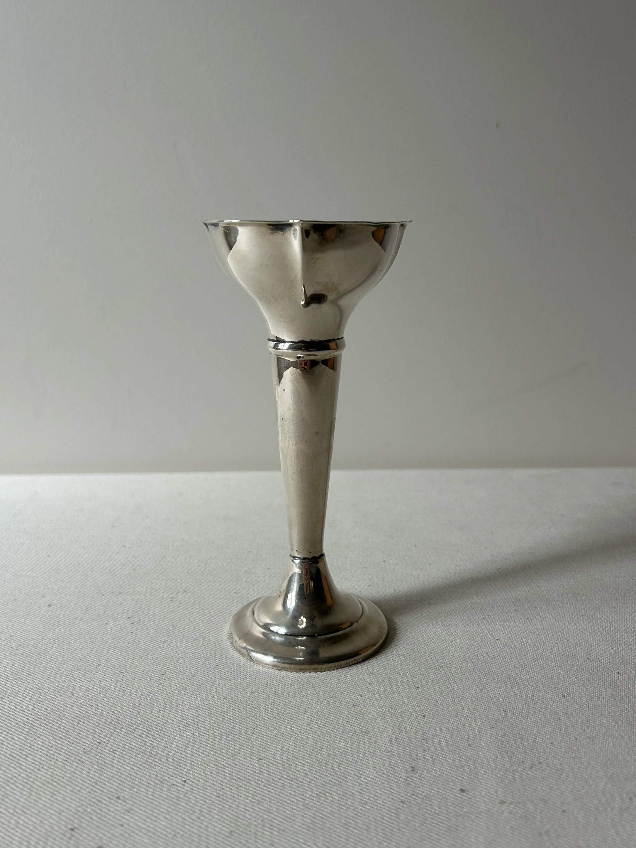 Silver Tulip Vase