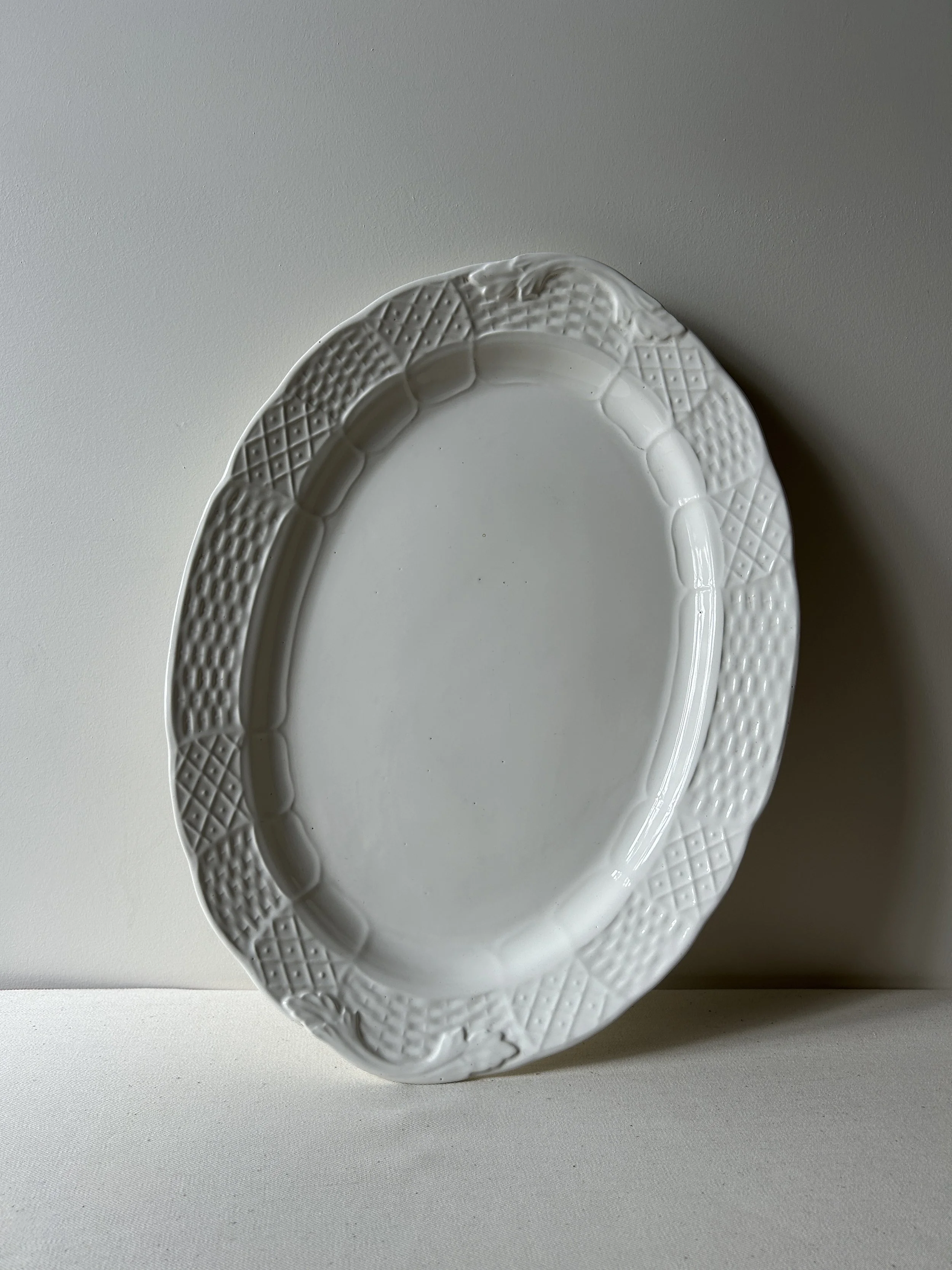 Japanese White Ceramic Platter