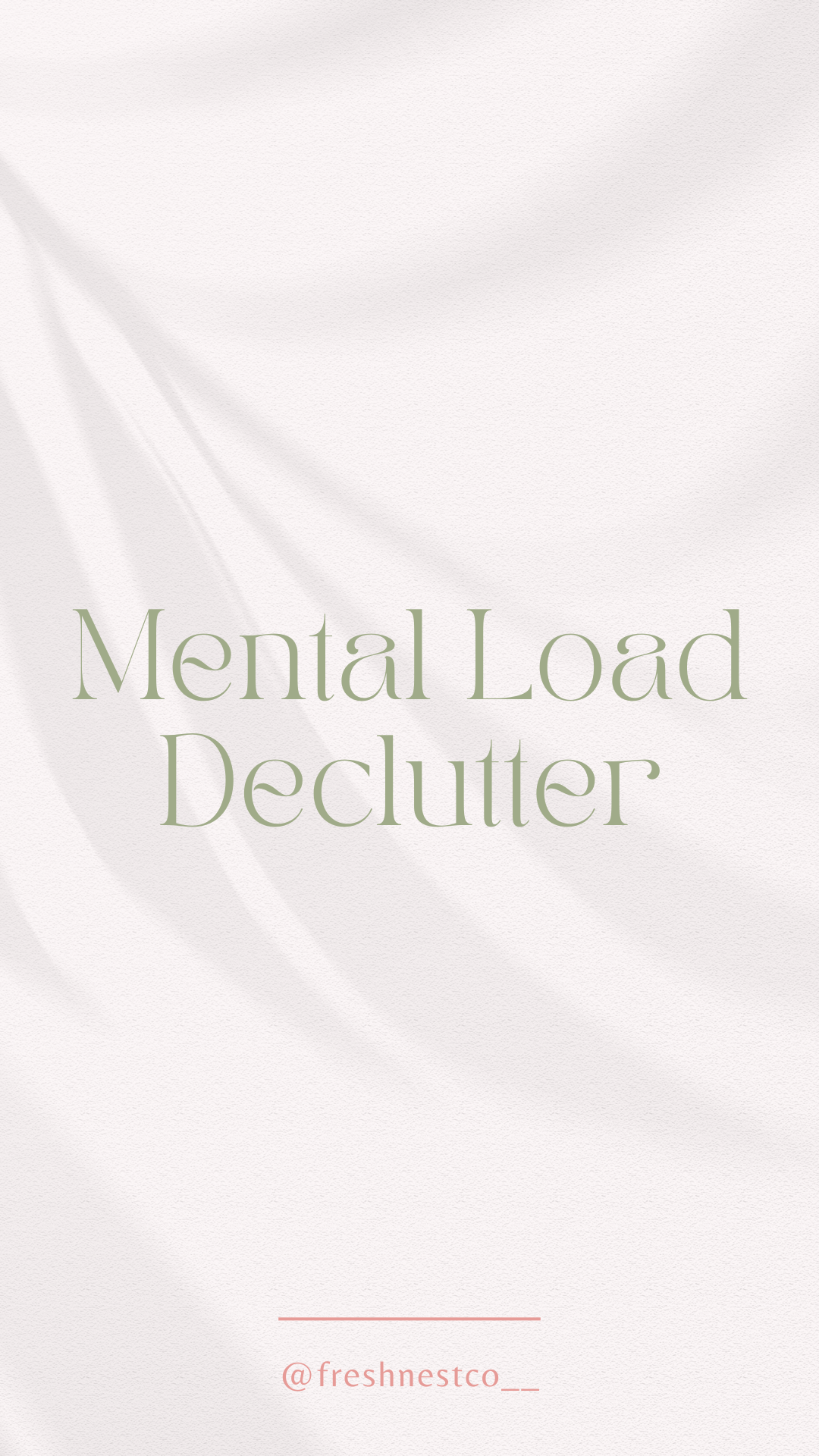Mental Load Declutter Sheet