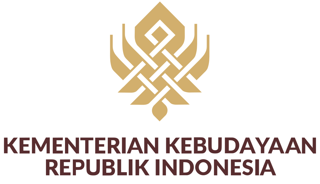 Logo of the Ministry of Education and Culture of Indonesia featuring a stylized emblem above the text in Indonesian.