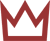 A simple red crown symbol on a white background.