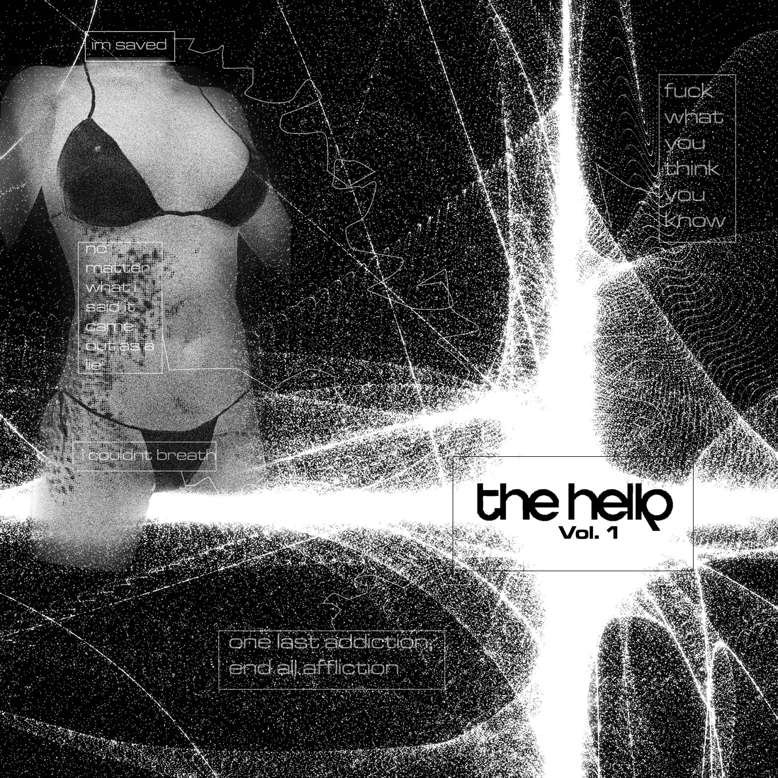 The Hellp Vol. 1 album cover reimagined (Front) (TouchDesigner, Photoshop)