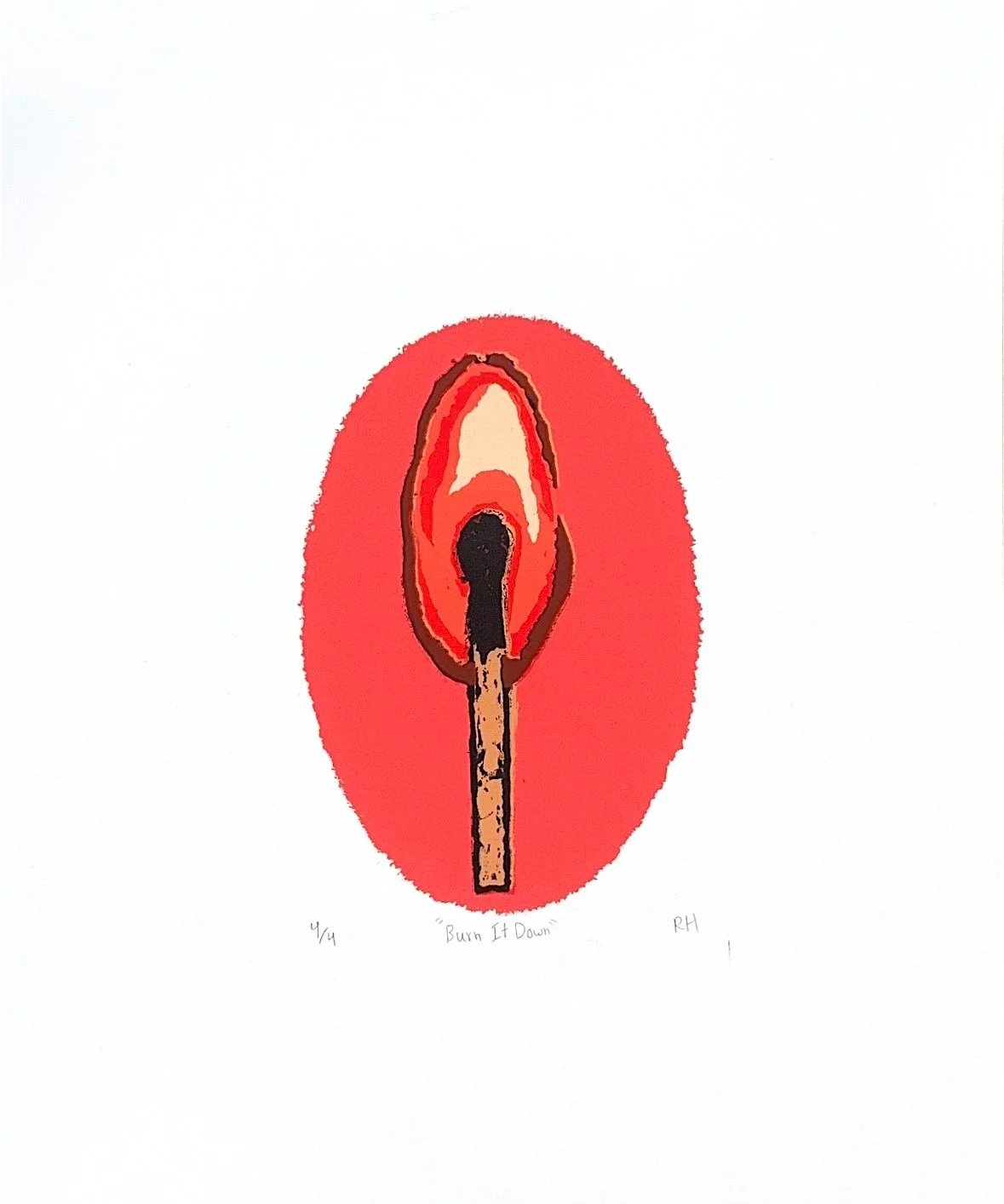  Screen filler reduction screen print method on paper, scanned