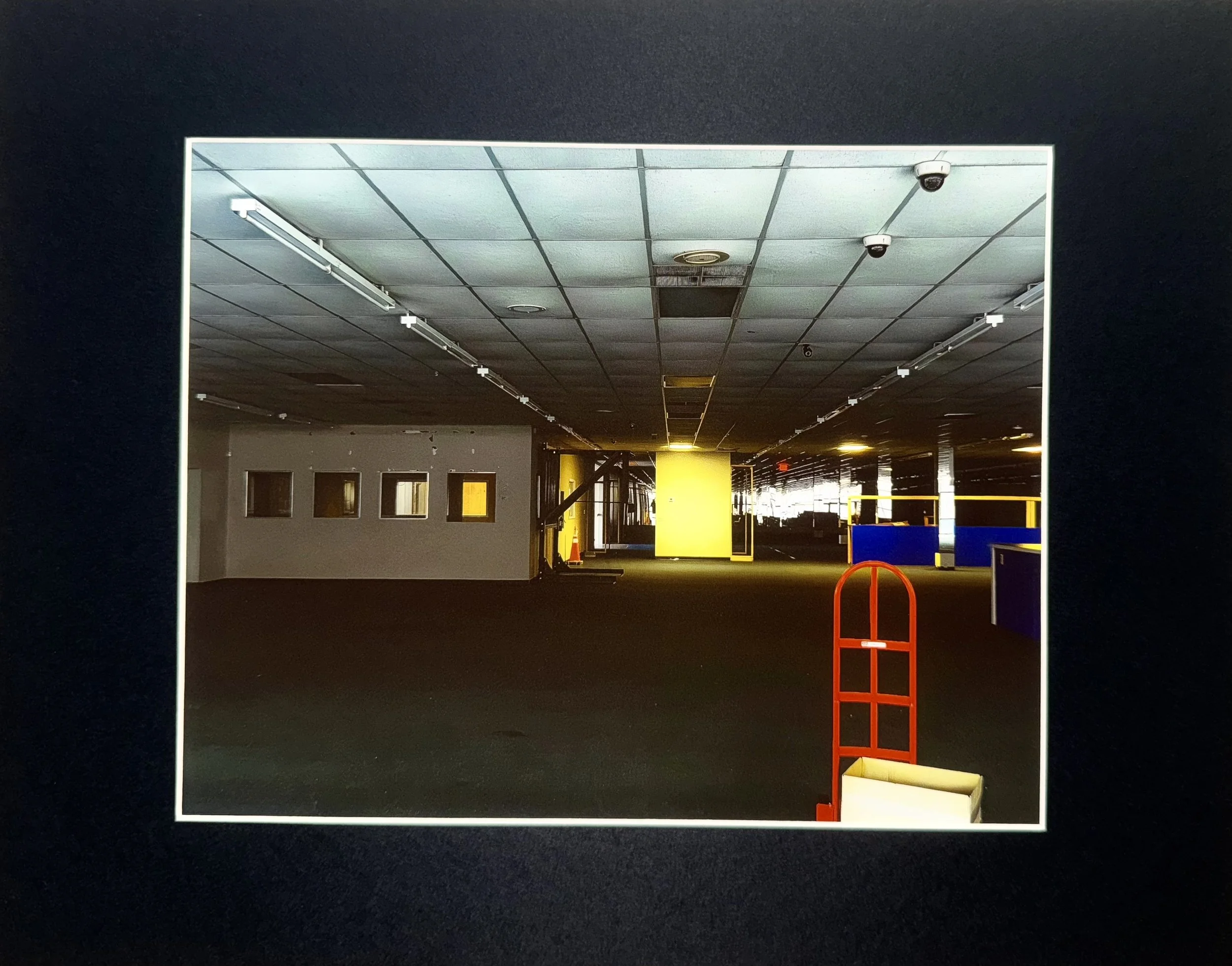 Inkjet photography print, matted to 8x10, scanned