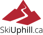 Stylized red mountain peaks with black background