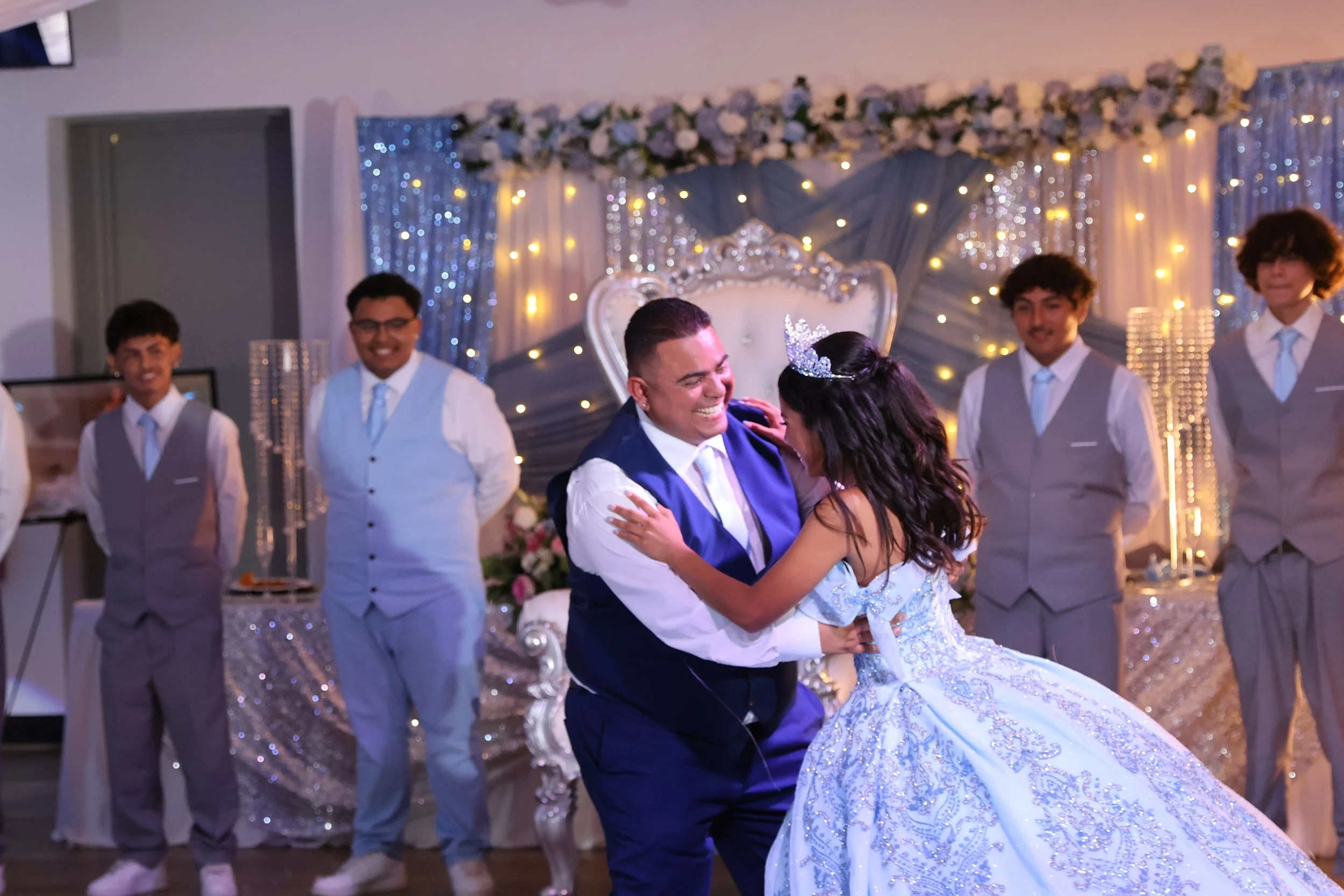 A Blue Fairytale Quinceañera