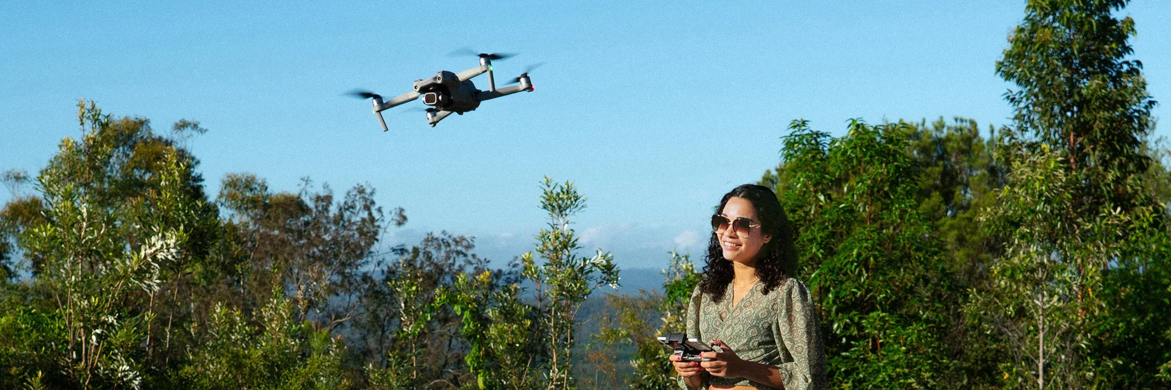 Brisbane videographer operating a drone during filming
