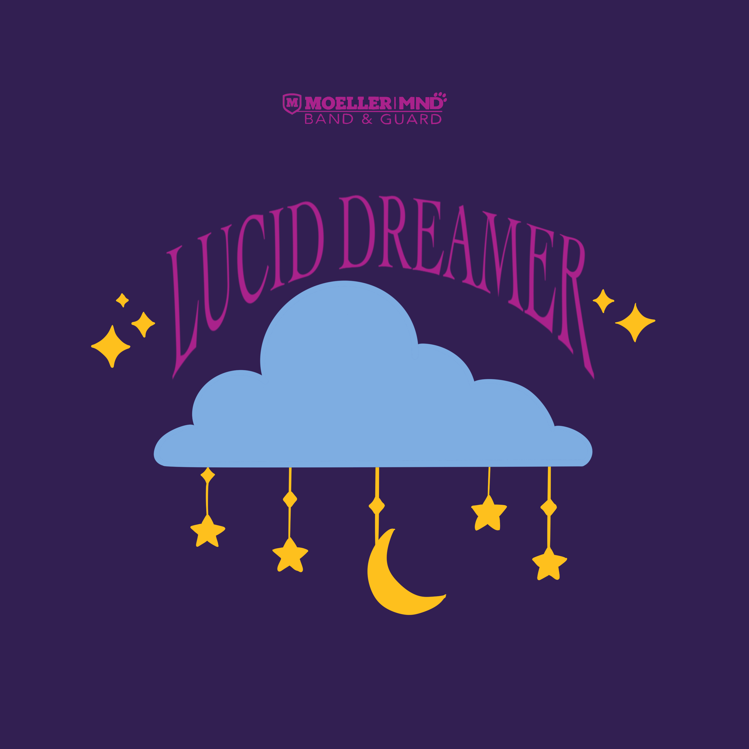 Winter Guard Shirt Design (November 2023) - 
I made this design on Procreate for the Moeller/Mount Notre Dame Winter Guard as a representation for their show's theme as they do every year with shirt designs. About 30 or more people wore this shirt in