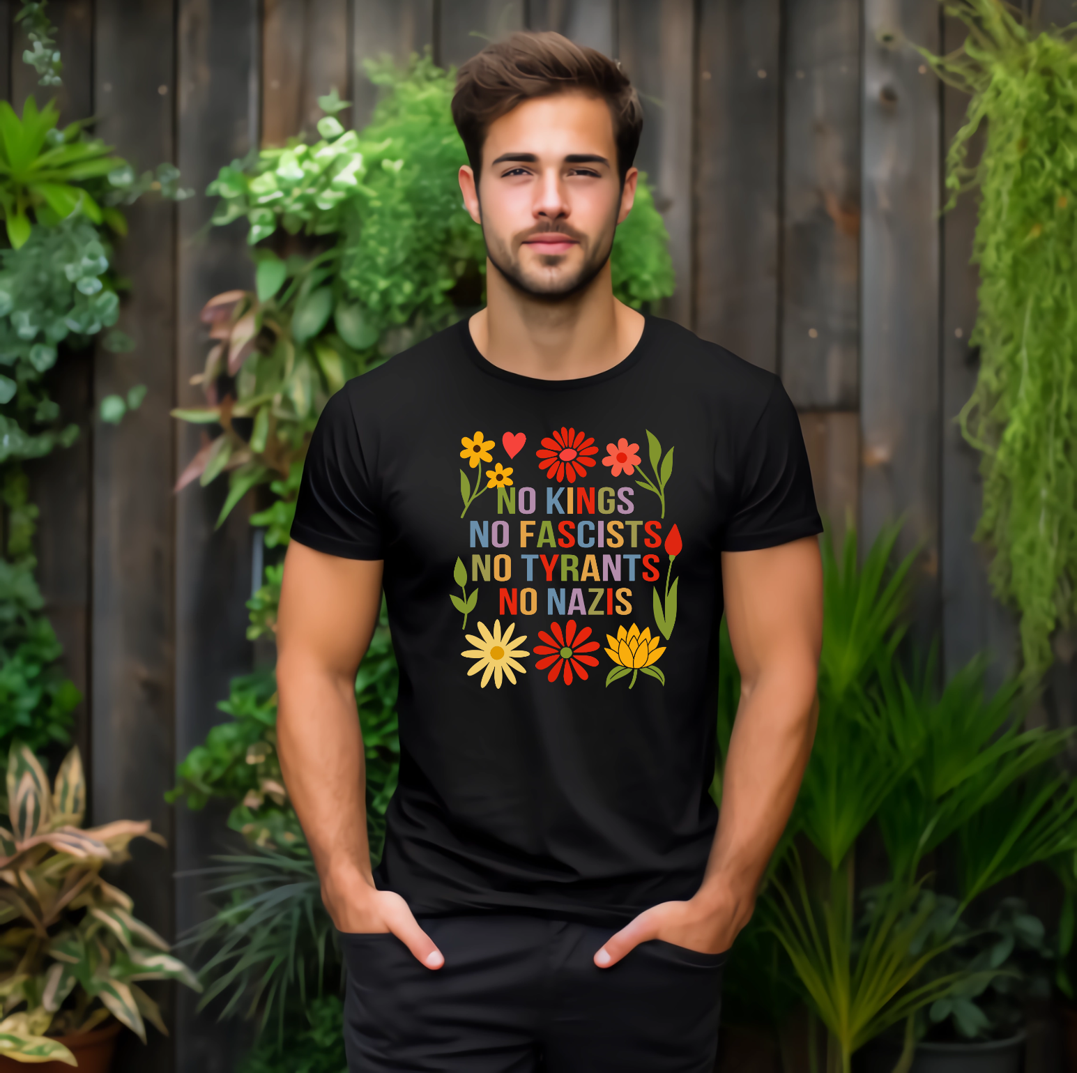No Kings, No Fascists, No Tyrants, No Nazis - Everyday shirt