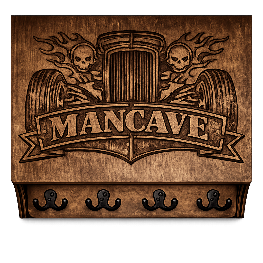 Hidden gun storage cabinet disguised as wall decor with coat rack design for discreet firearm storage