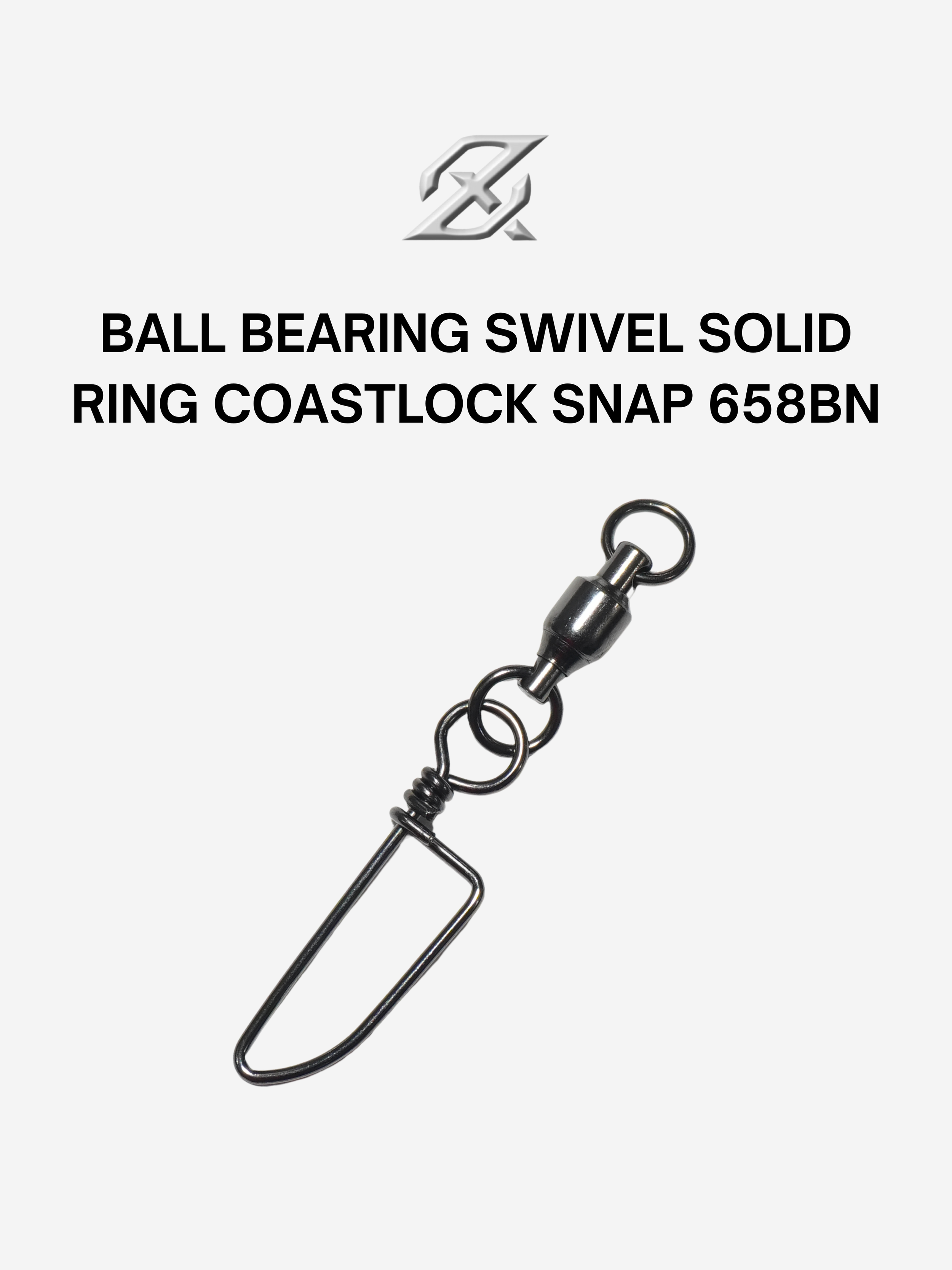 AXZ BALL BEARING SWIVEL SOLID RING COASTLOCK SNAP 658BN