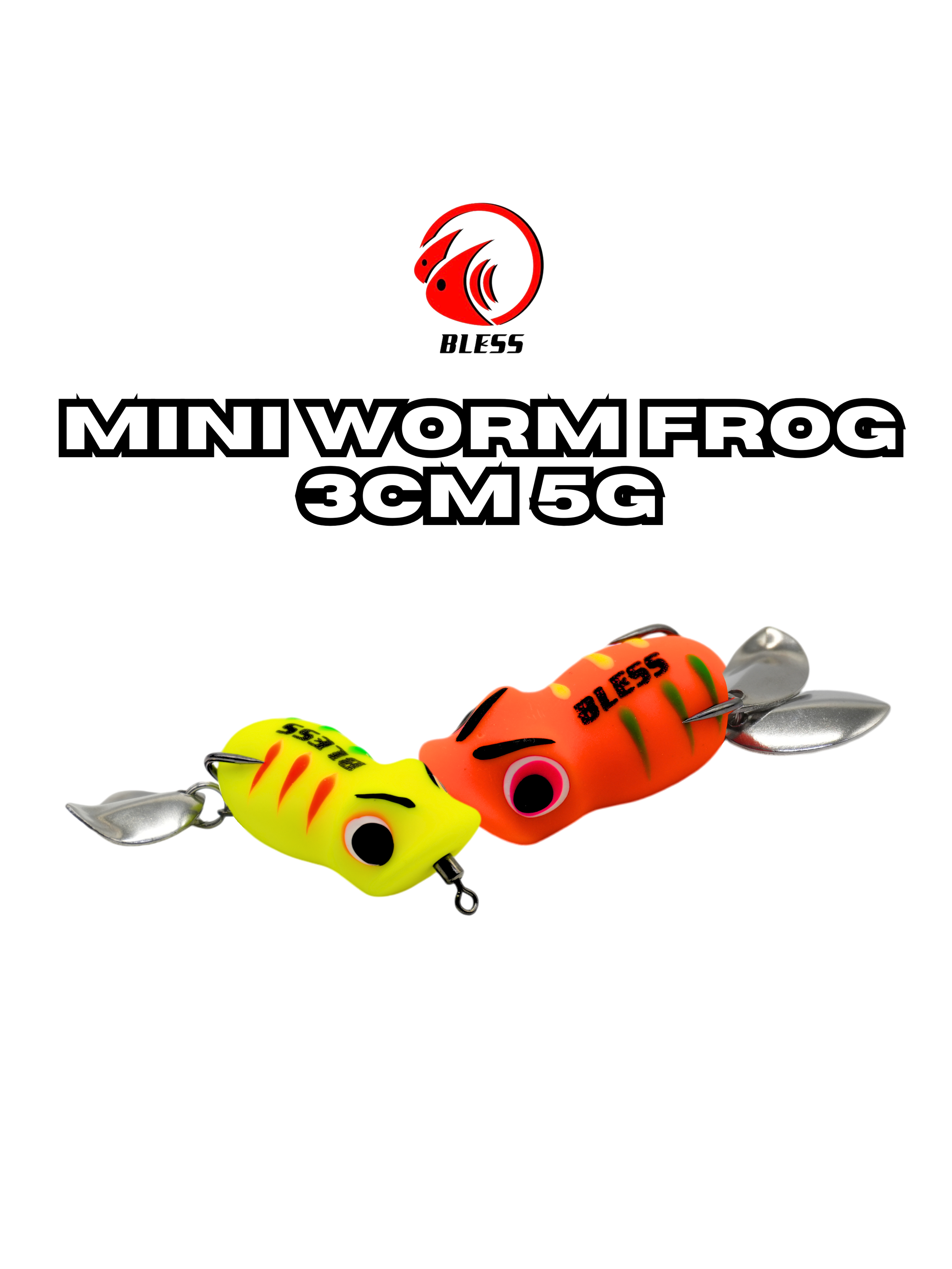 BLESS MINI WORM FROG 3.0CM 5G