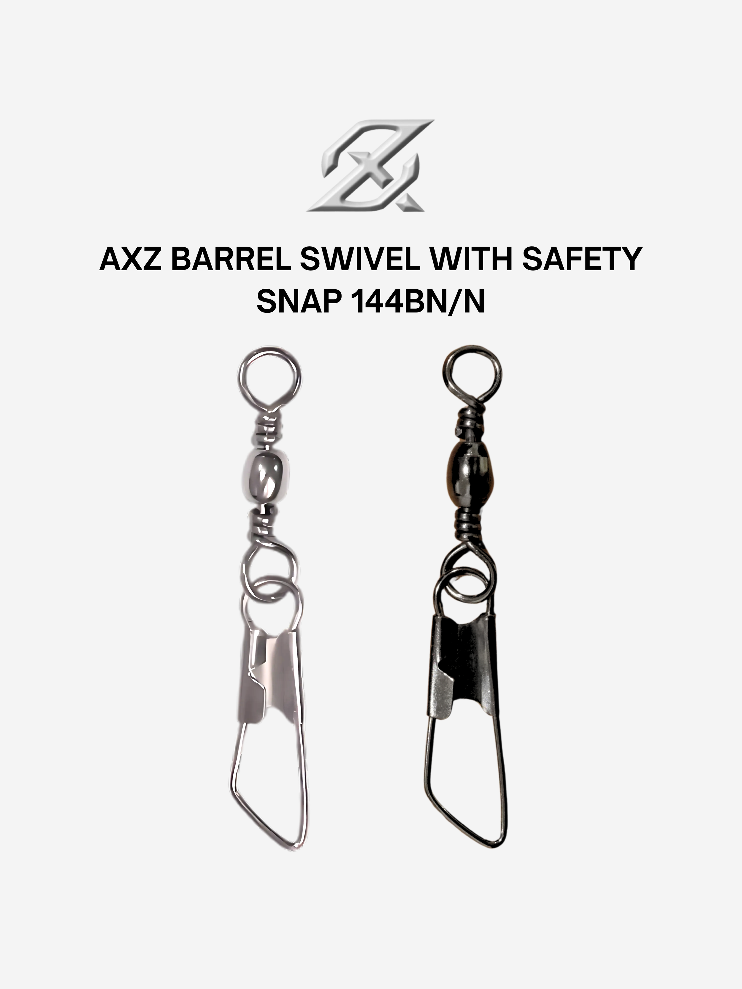 AXZ BARREL SWIVEL WITH SAFETY SNAP 144BN/N