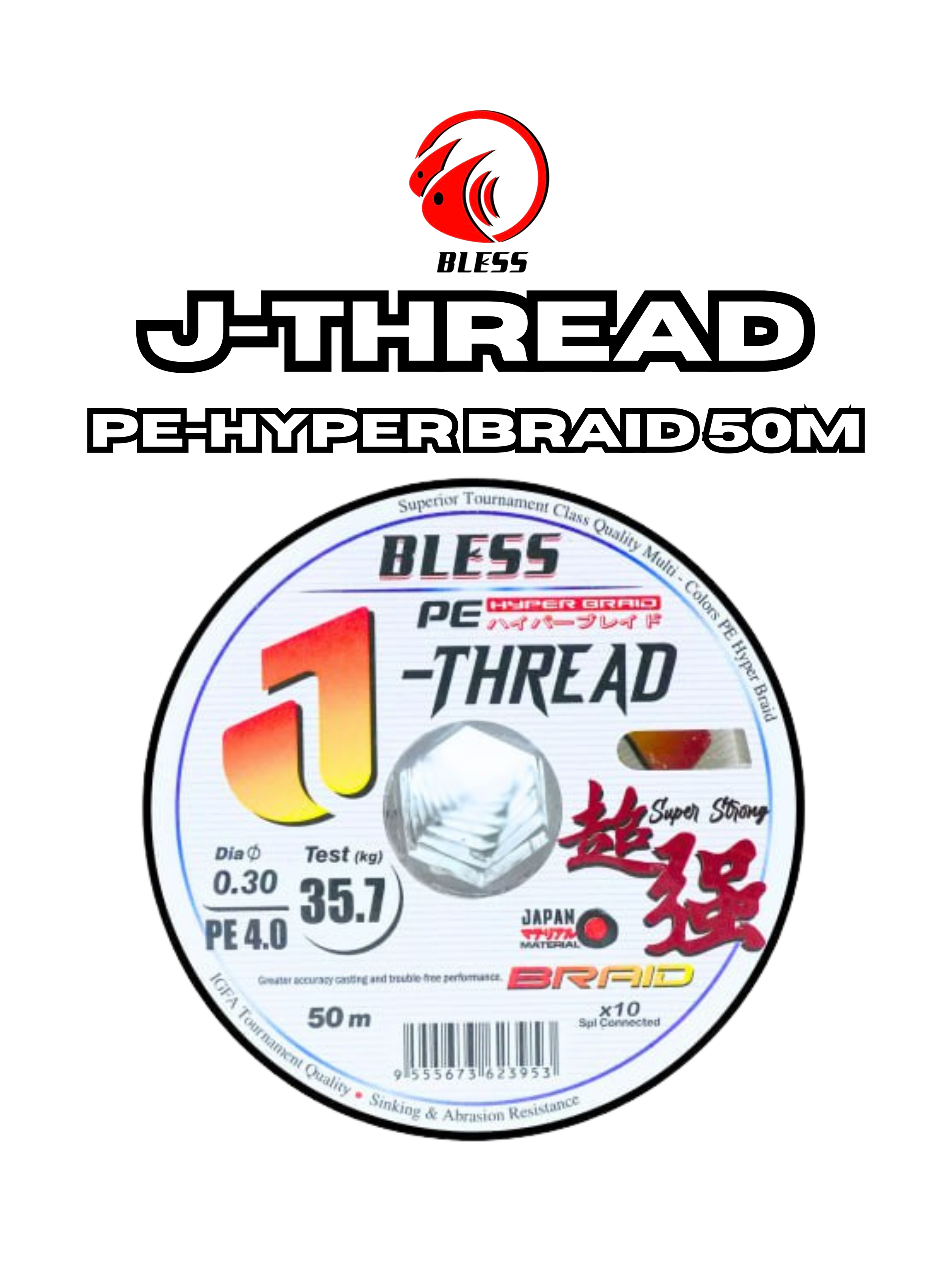 BLESS J-THREAD PE HYPERBRAID 50M