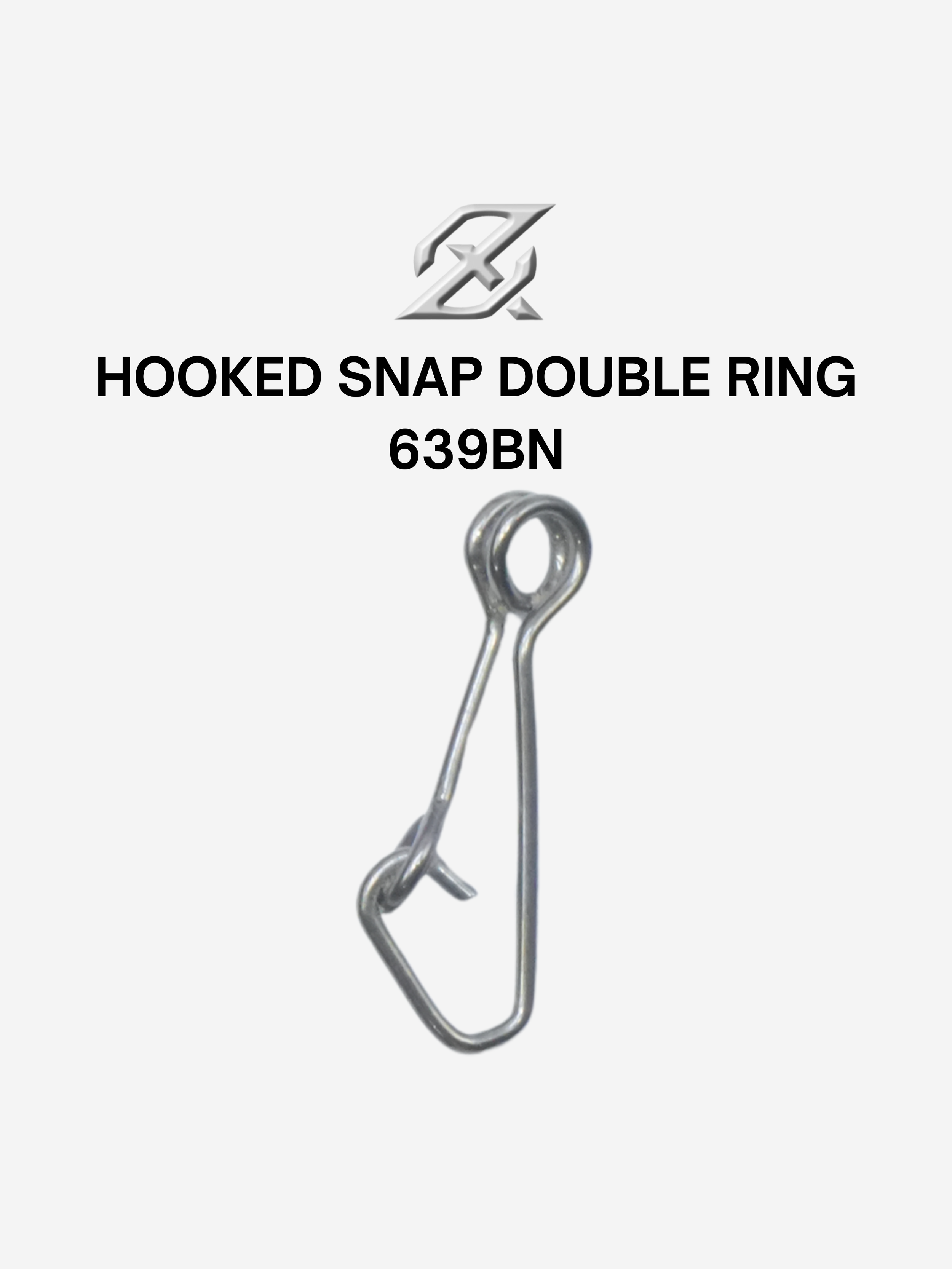 AXZ HOOKED SNAP DOUBLE RING 639BN