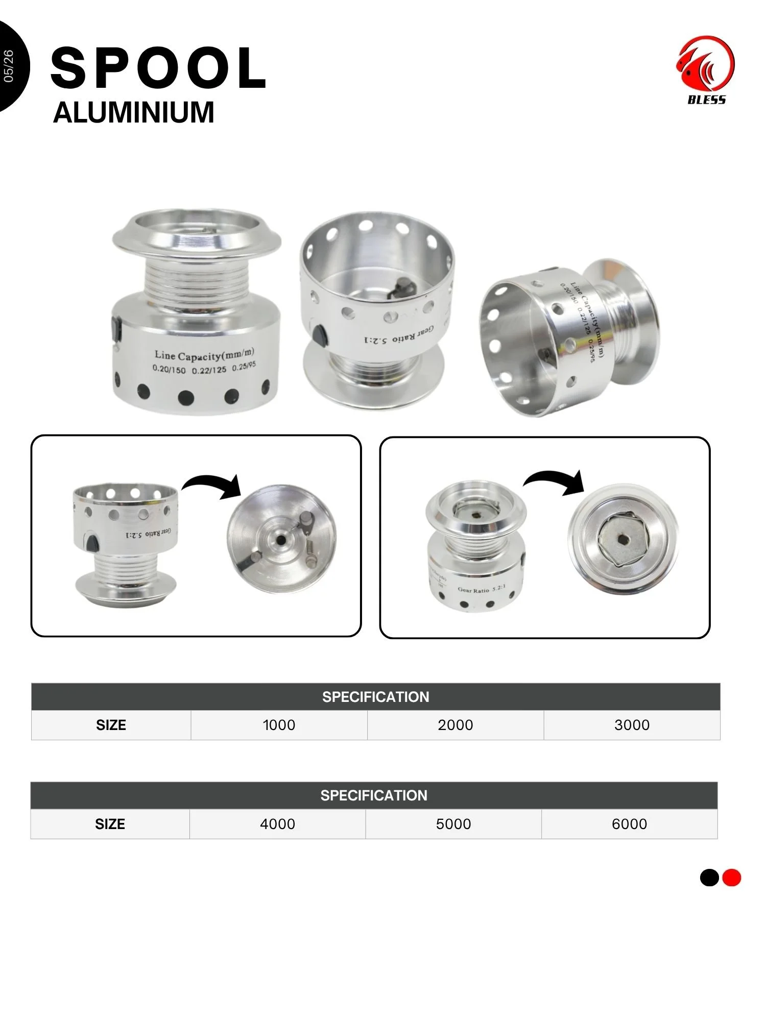 BLESS SPOOL ALUMINIUM