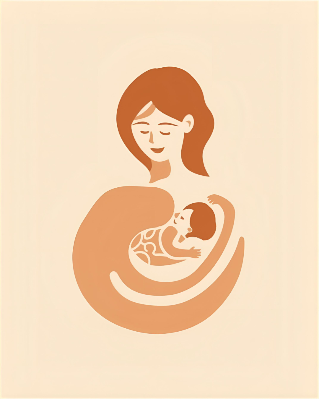 Illustration of mother and baby — perinatal psychiatry Gurugram