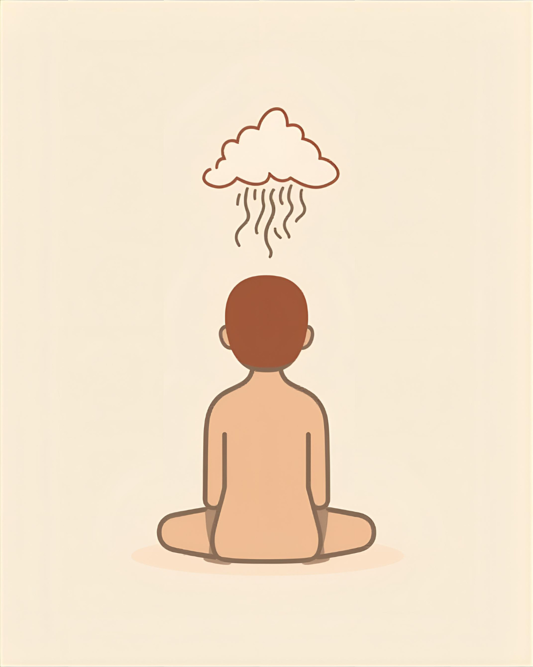 Illustration of a person with anxiety — Dr. Anindo Mitra treats anxiety disorders in Gurugram