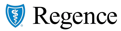 Regence Blue Shield logo with white medical snake symbol