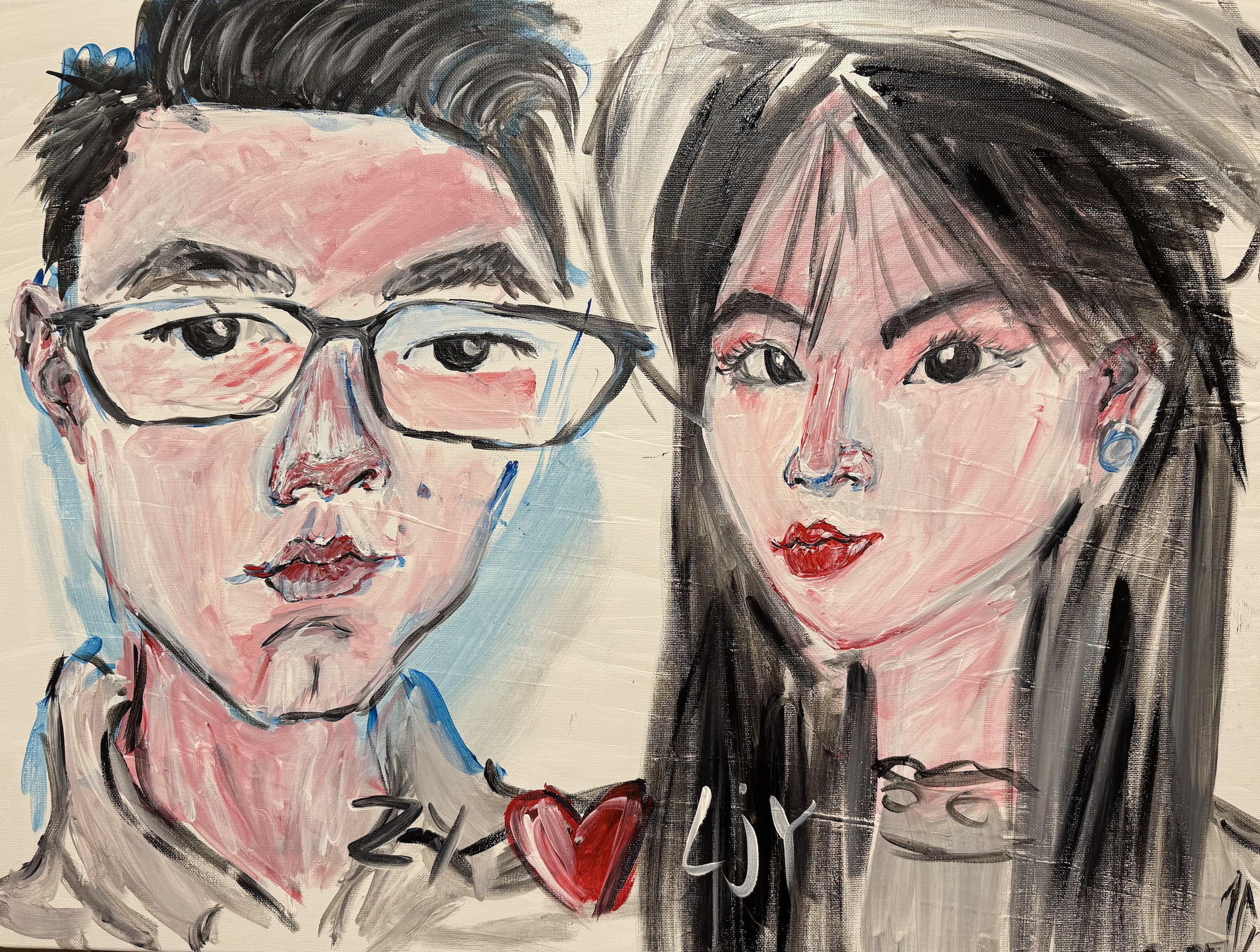 Commission: Couple Portrait Paintings