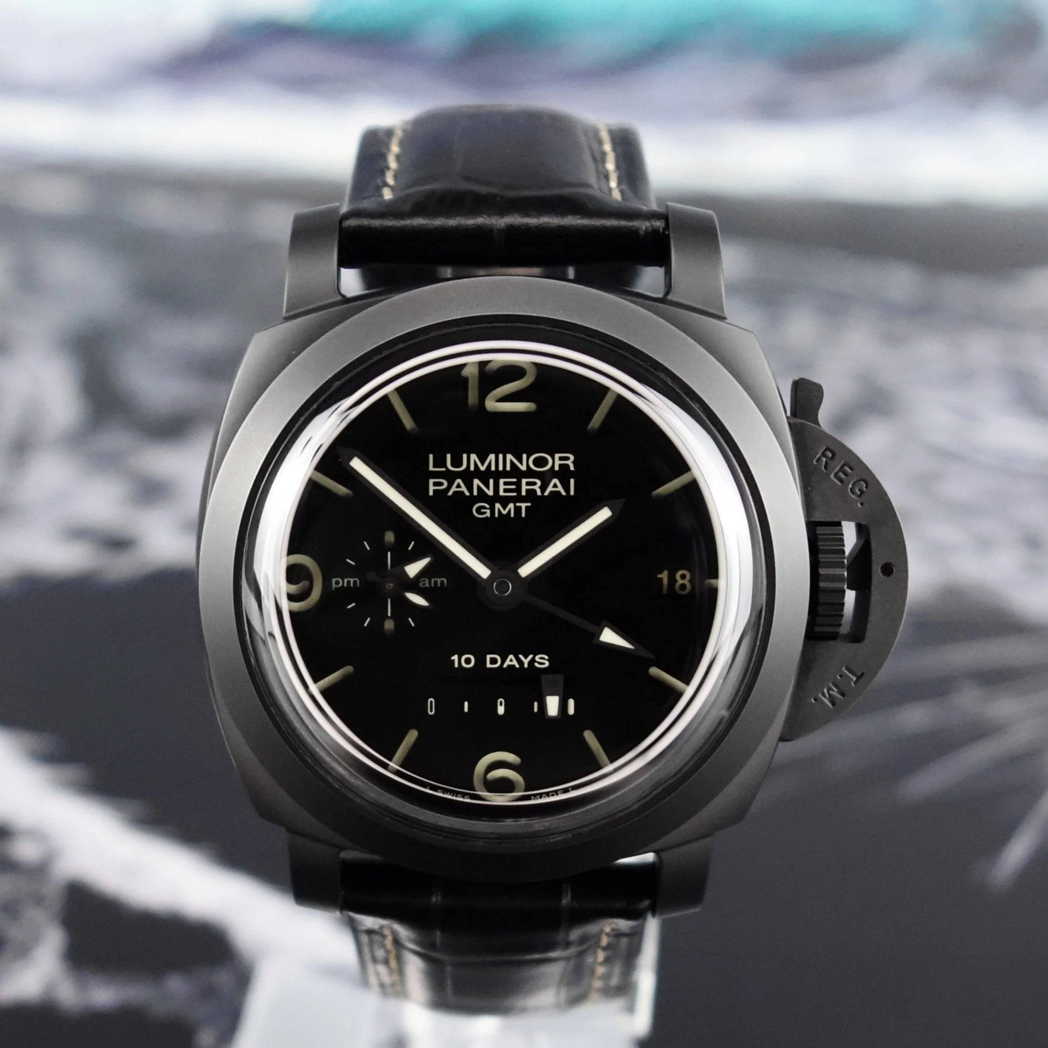 Panerai Luminor 1950 10 Days GMT Ceramica – Limited Edition - New Strap