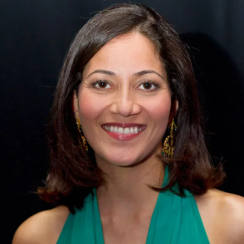 Mishal Husain headshot, global broadcaster and moderator known for intelligent conversation under pressure