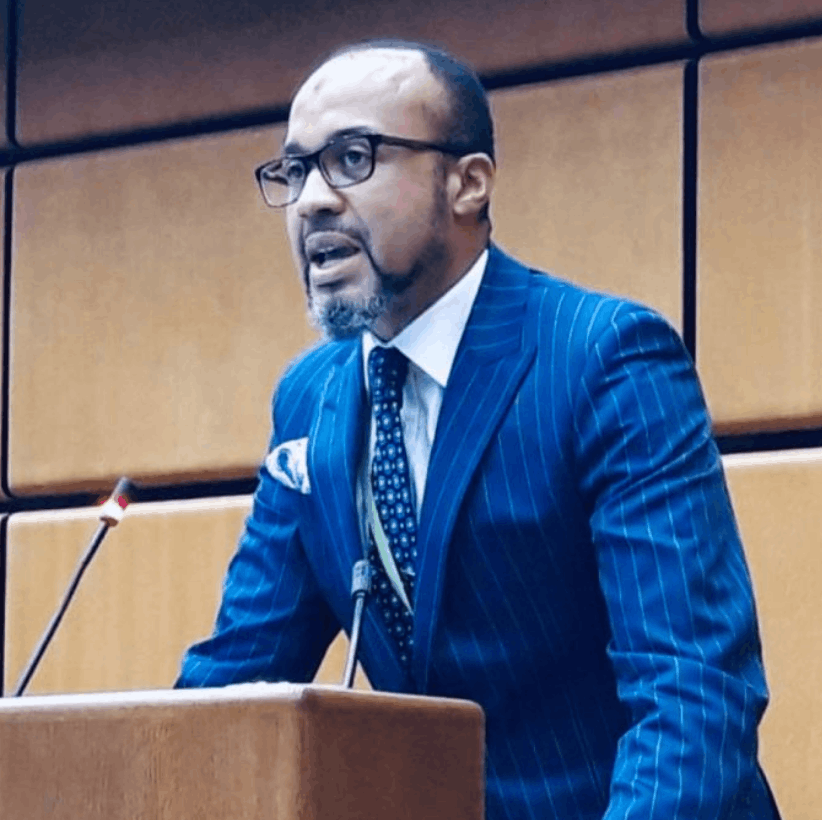 Lameen Abdul-Malik headshot — UN award-winning leader and keynote speaker on equity, trust and global governance | 92 Speakers