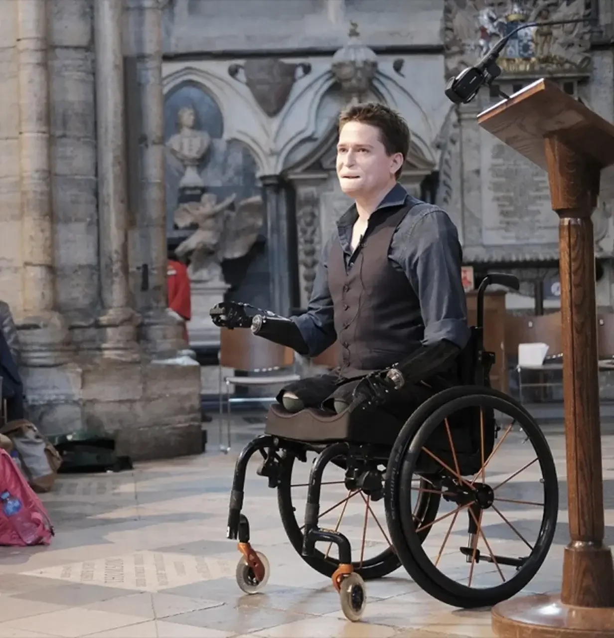 Headshot of Alex Lewis, entrepreneur and resilience speaker on responsibility and human recovery, represented by 92 Speakers Bureau