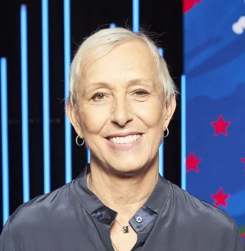 Martina Navratilova headshot — tennis legend and keynote speaker on excellence, longevity and competitive mindset | 92 Speakers