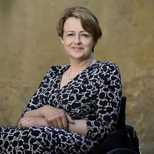 Headshot of Tanni Grey-Thompson, Paralympic champion and expert on disability and public leadership, represented by 92 Speakers Bureau