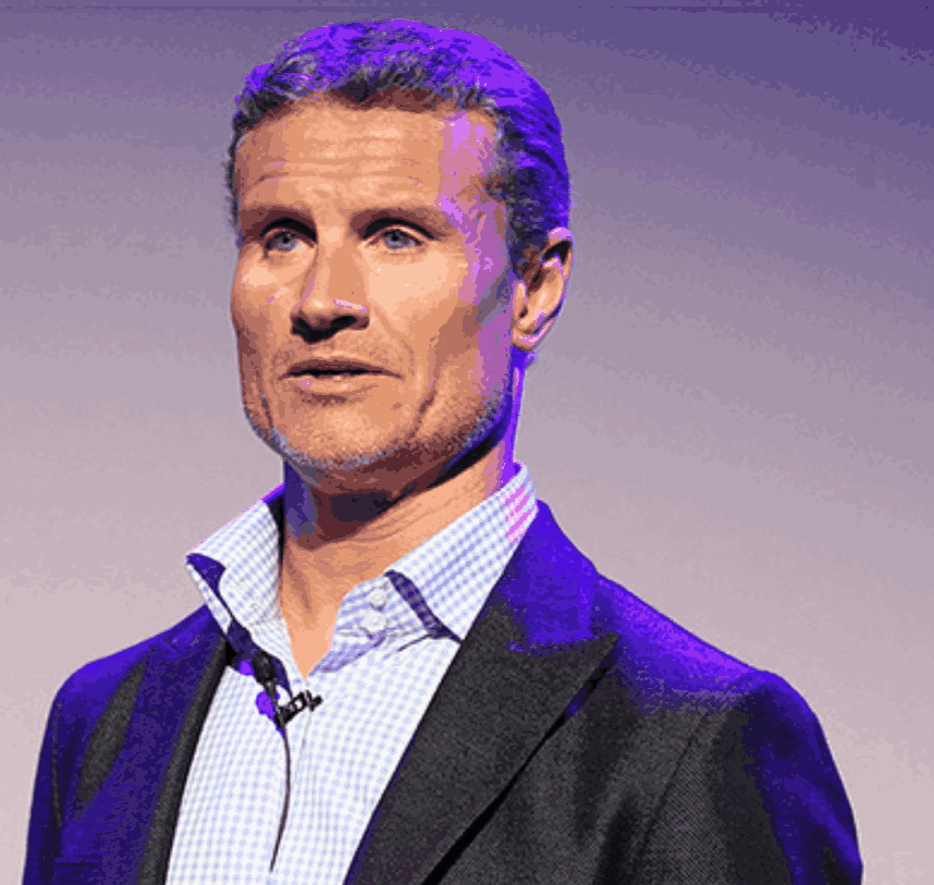 David Coulthard MBE, former McLaren and Red Bull Racing driver, on stage for 92 Speakers deconstructing the commercial mechanics of Formula 1 and the art of the 200mph boardroom.