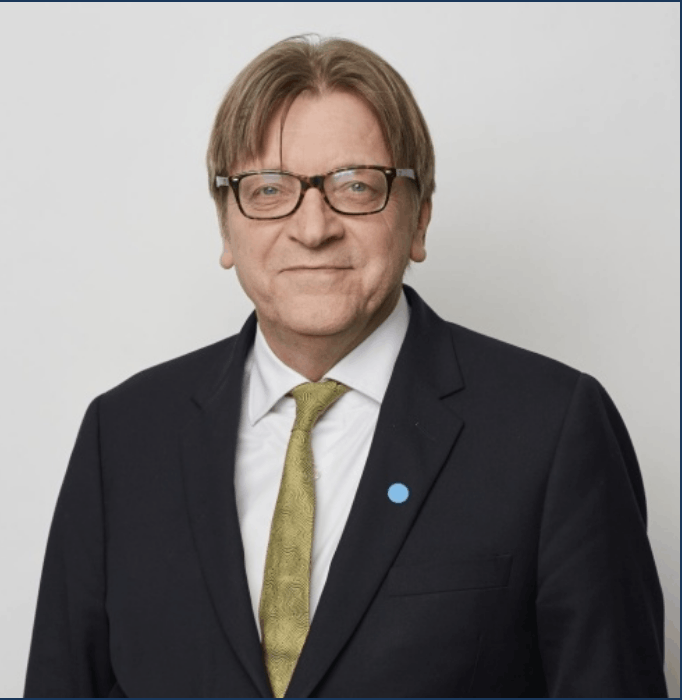 Guy Verhofstadt headshot — former Prime Minister of Belgium and keynote speaker at 92 Speakers Bureau