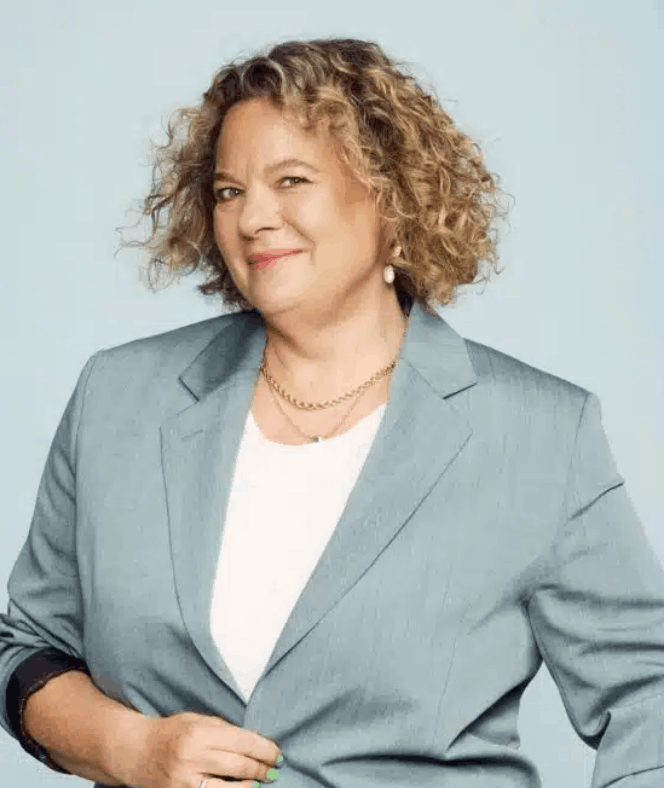 Headshot of Eleanor Mills, women, work and societal change keynote speaker, represented by 92 Speakers Bureau