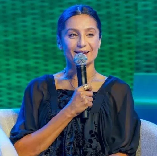 Nadia Nadim, reconstructive surgeon and international football star, on stage for 92 Speakers deconstructing "The Anatomy of Grit" and the 2026 shift in women's global empowerment.