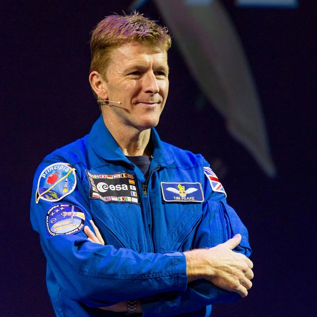 Head shot of Sir Tim Peake delivering a keynote on space, leadership and exploration – 92 Speakers