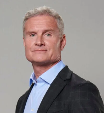 David Coulthard headshot — Formula One winner, entrepreneur and keynote speaker on leadership and high performance | 92 Speakers