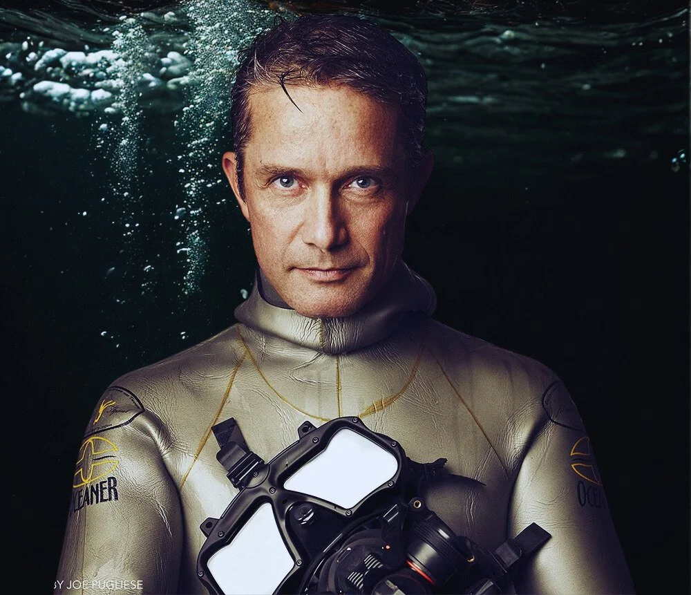 Fabien Cousteau headshot, ocean explorer, environmental leader and keynote speaker