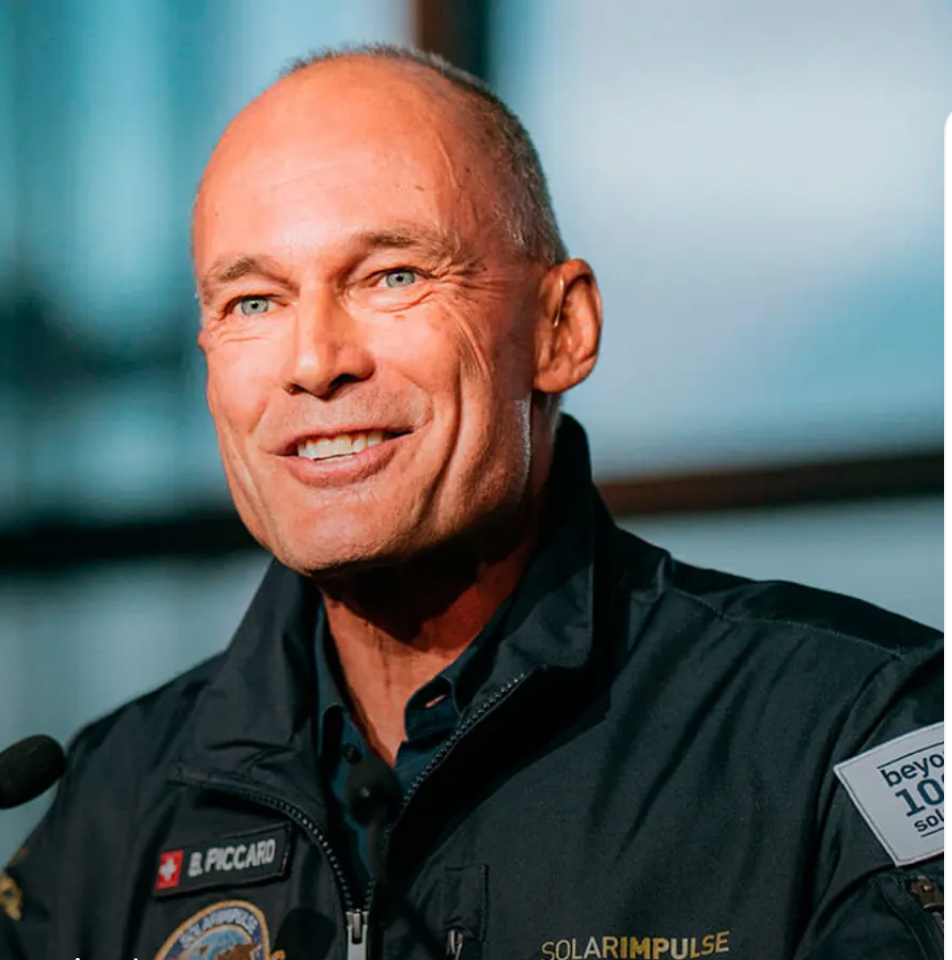 Book Bertrand Piccard, the visionary behind Climate Impulse and Solar Impulse, for 2026 keynotes on green hydrogen, qualitative growth, and the psychiatrist's approach to climate action.