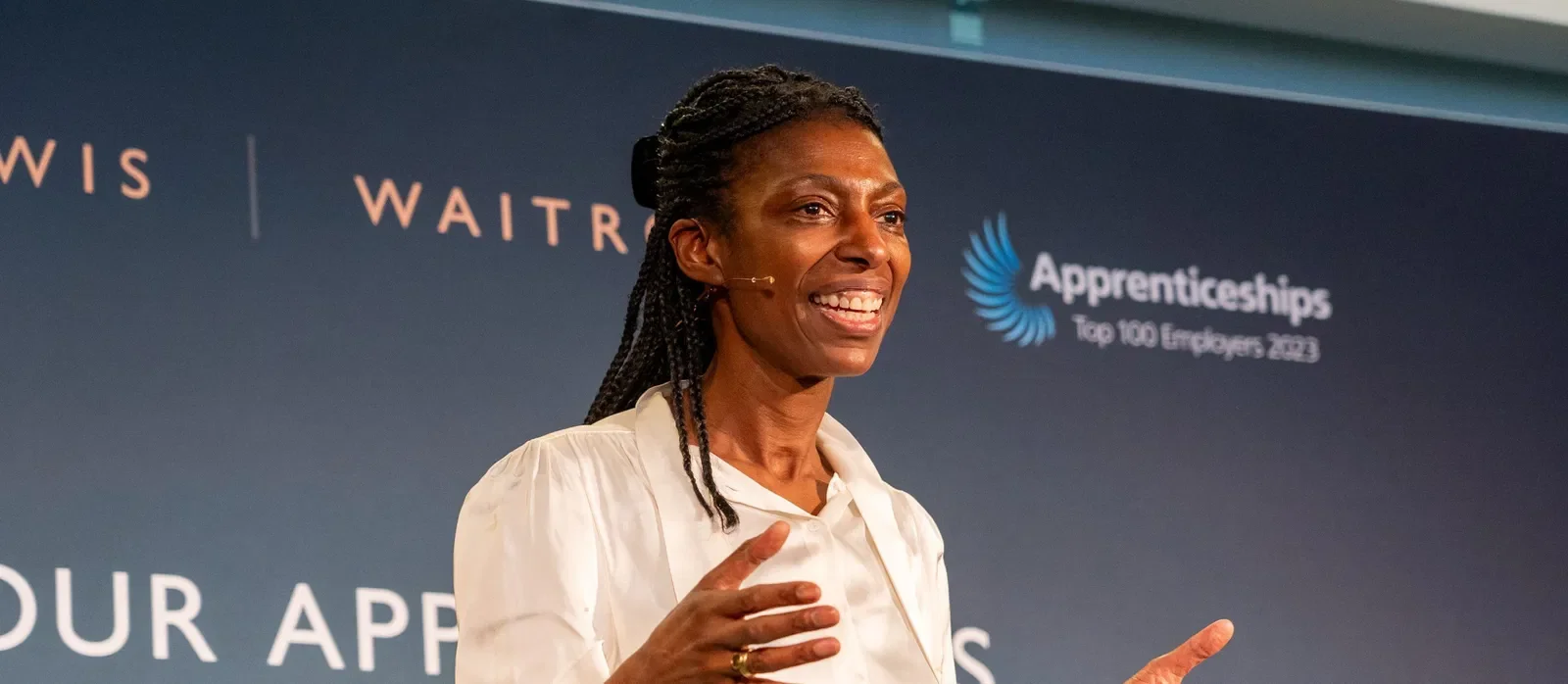 Headshot of Sharon White, governance and trust expert on decision-making under scrutiny, represented by 92 Speakers Bureau
