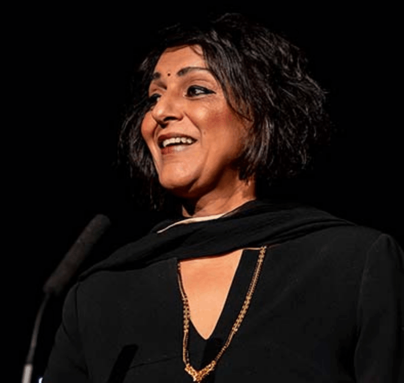 Meera Syal keynote speaker headshot — writer, broadcaster and diversity speaker