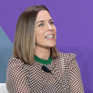 Claire Williams OBE, former Williams F1 Deputy Team Principal, delivering a 2026 keynote for 92 Speakers on leading through change and the business of winning.