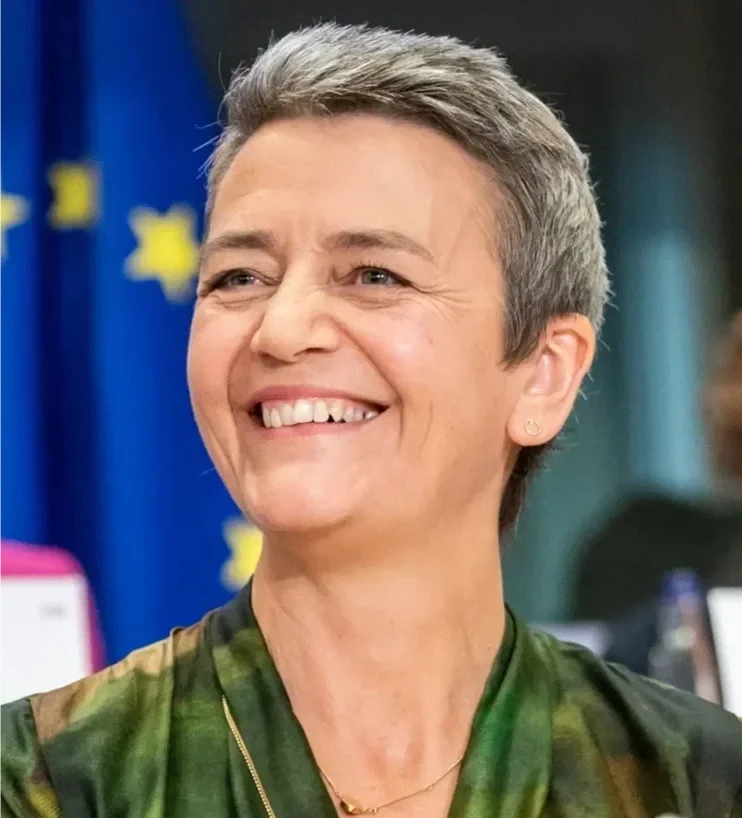 Margrethe Vestager, former Executive Vice-President of the European Commission, when delivering keynotes for 92 Speakers on AI governance, tech ethics, and market fairness.