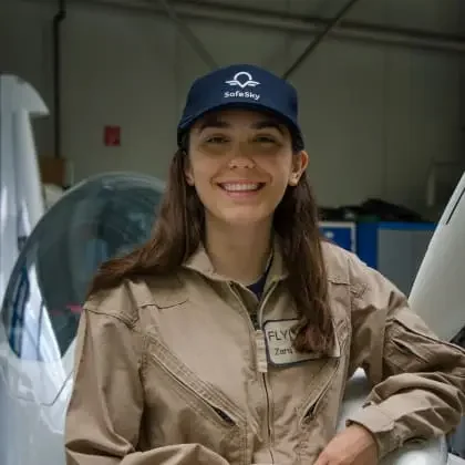 Zara Rutherford keynote speaker headshot — record-breaking aviator and adventurer