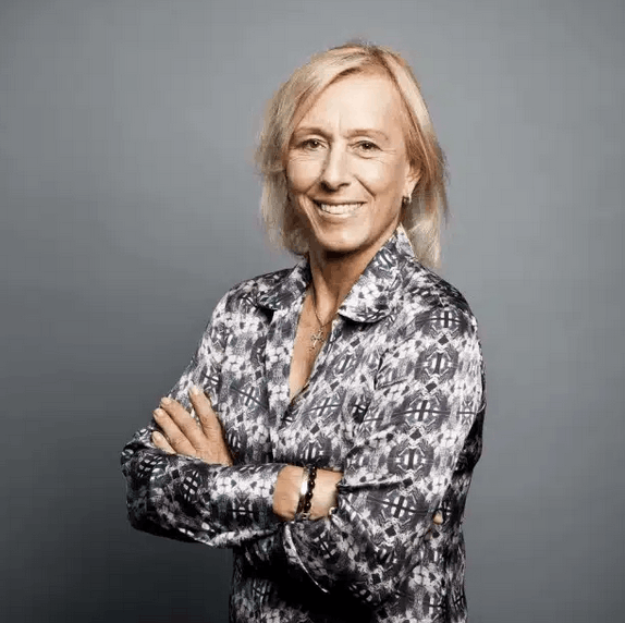 Martina Navratilova headshot — tennis legend and keynote speaker on excellence, longevity and competitive mindset | 92 Speakers