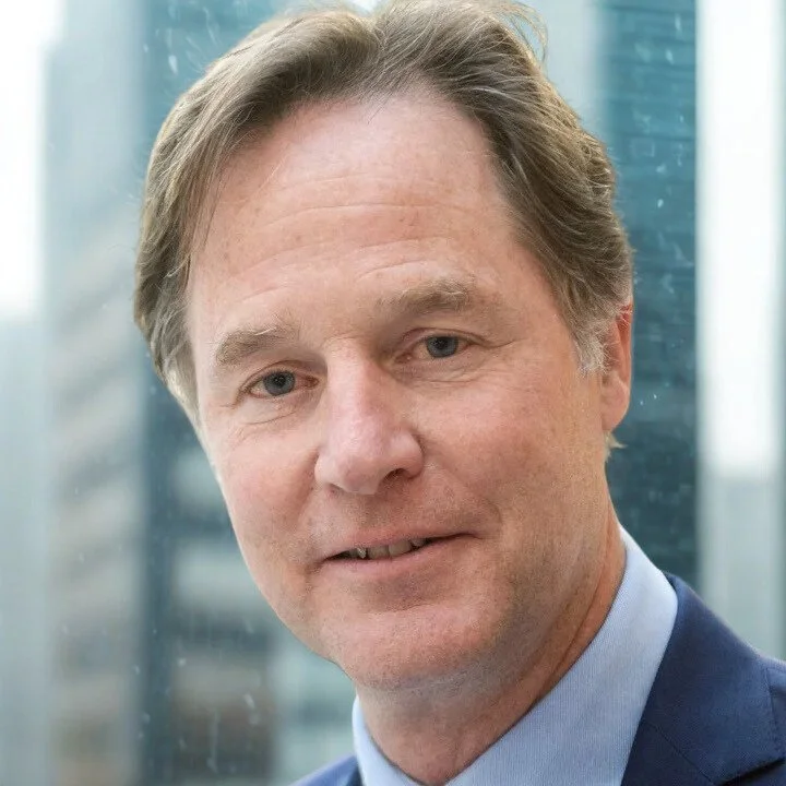 Sir Nick Clegg, former Deputy Prime Minister and Meta President, when delivering keynotes for 92 Speakers on AI ethics, the metaverse, and global governance.