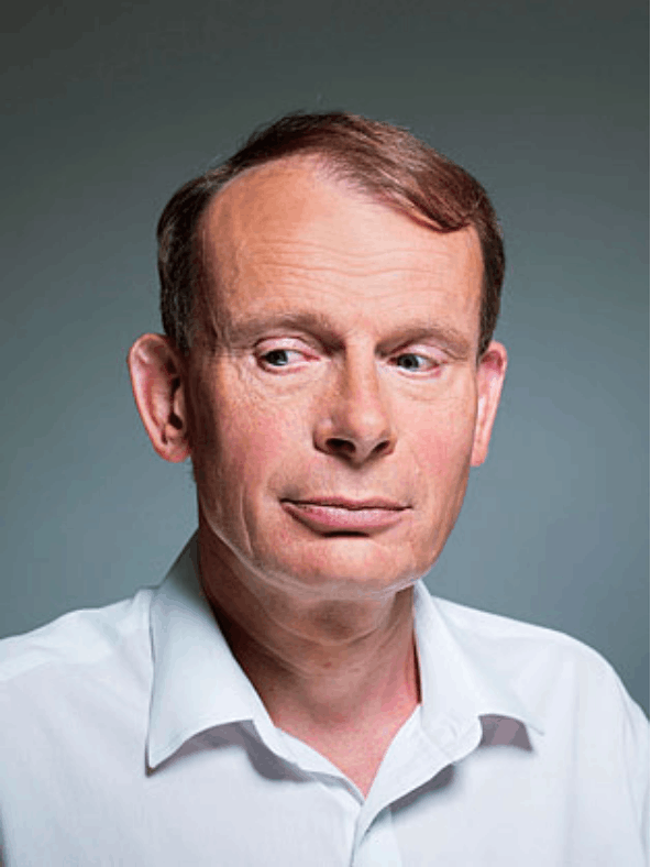 Andrew Marr, Political Editor of the New Statesman, when delivering keynotes for 92 Speakers on the history of modern Britain and the 2026 political landscape.