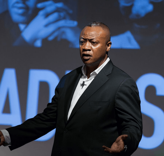 Headshot of René Carayol, leadership and high-performance culture keynote speaker, represented by 92 Speakers Bureau
