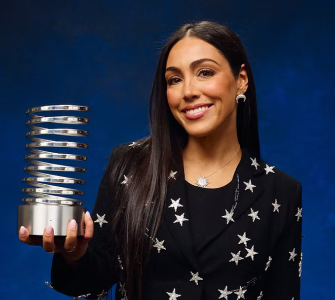 Kellie Gerardi, Director of Human Spaceflight for IIAS and author of "Beyond Words", on stage for 92 Speakers deconstructing "The Science of Access" and 2026 microgravity research.